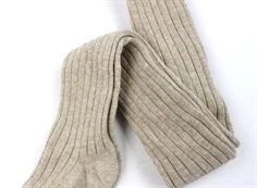 MP beige melange strømpebukser bomuld